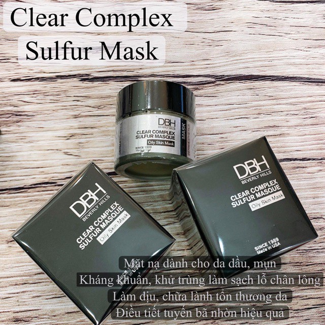 Mask 😍 FREESHIP 😍 Mặt Nạ DBH Clear Complex Sulfur Mask 28,35g
