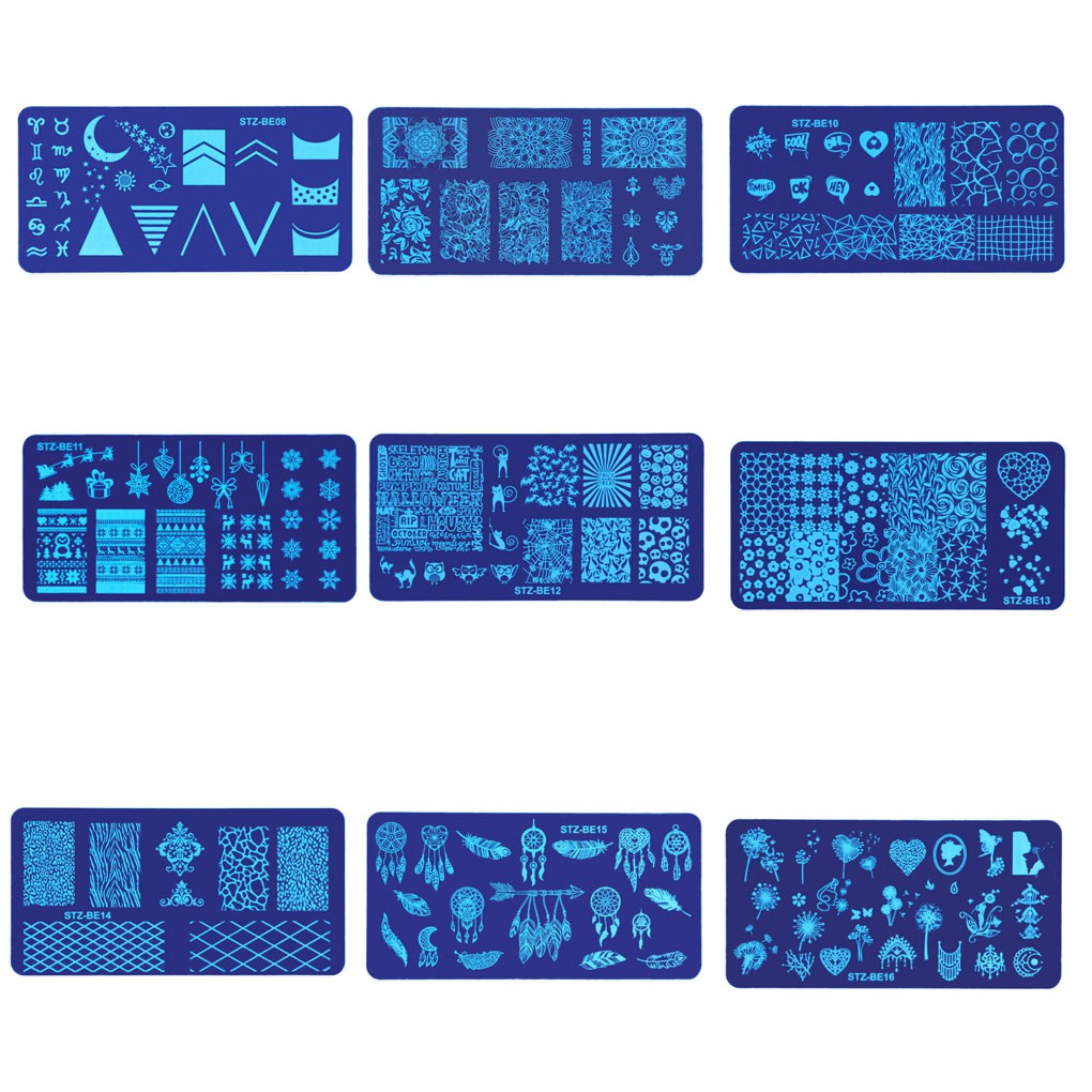 [Hàng mới về] Tấm in họa tiết trang trí móng tay làm đẹp chất lượng cao