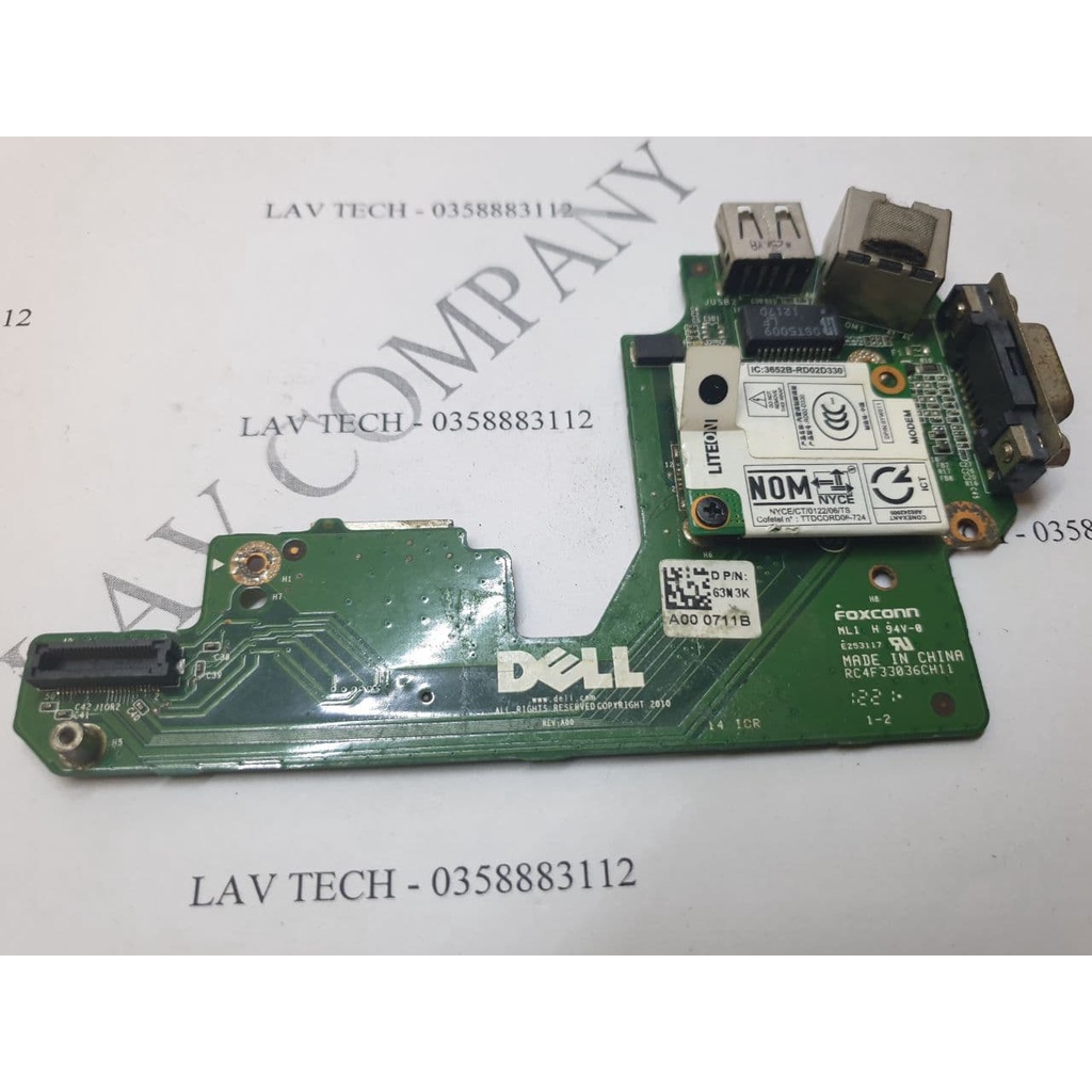 Vỉ USB/ LAN/ VGA Dell Latitude E5420 | 5420 ( Zin )