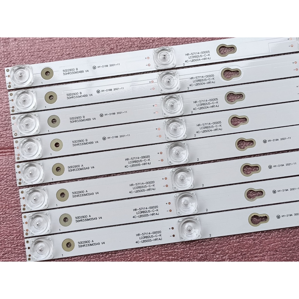 THANH LED TIVI TCL 50P2 50P62 50S62 50D2900 50S4900 4C-LB5004-HR14J 50HR330M04B9 4C-LB5005-HR14J 50HR330M05A9 HÀNG MỚI