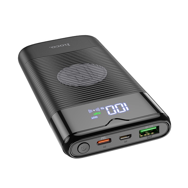 Pin sạc dự phòng wireless Hoco J63 10000mAh sạc nhanh không dây 10W và QC3.0 / PD18W Type-C - Hàng chính hãng