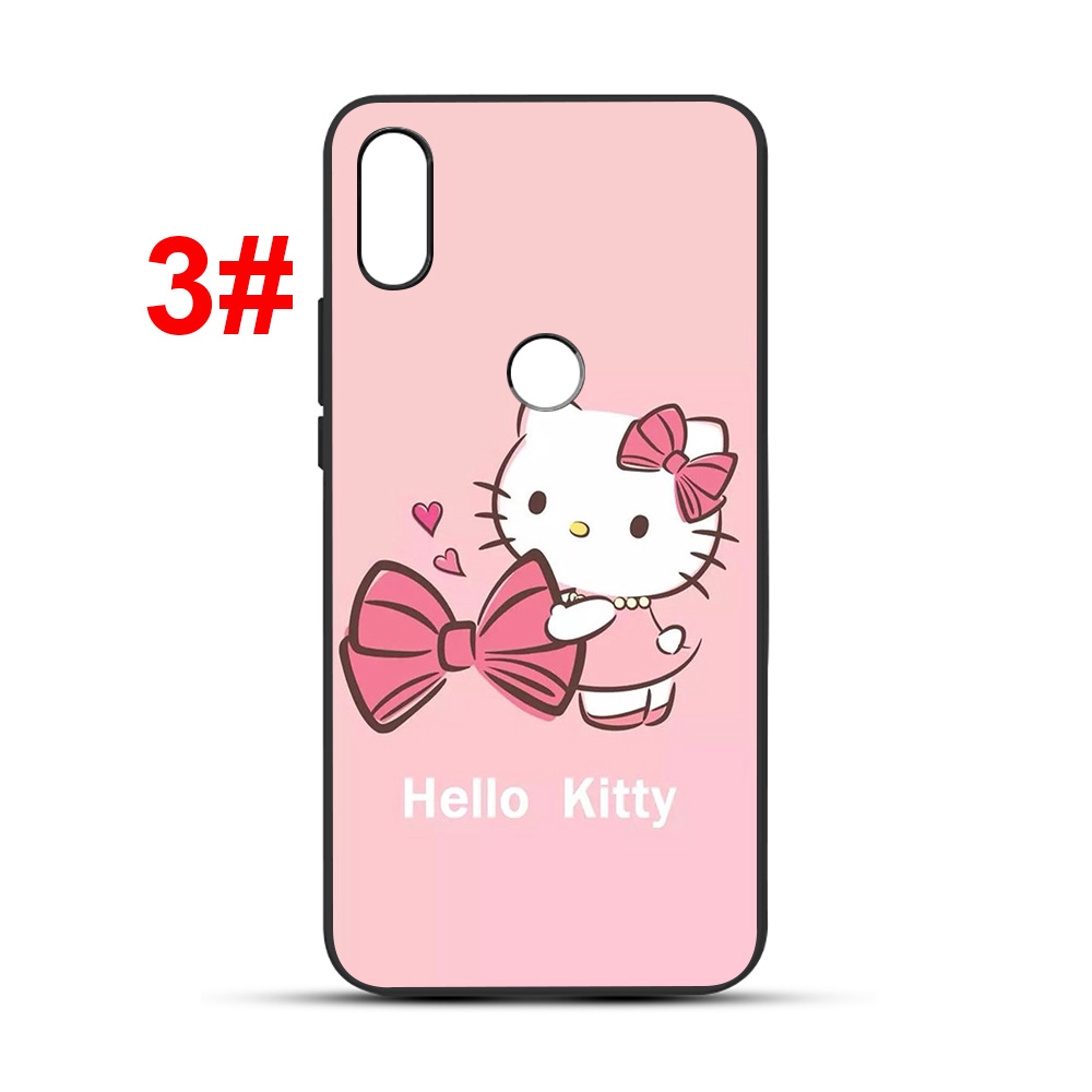 Ốp điện thoại silicon mềm hình mèo Hello Kitty màu hồng 133F cho Redmi 4X 5 5A 6 Pro 6A 7 7A 8A S2