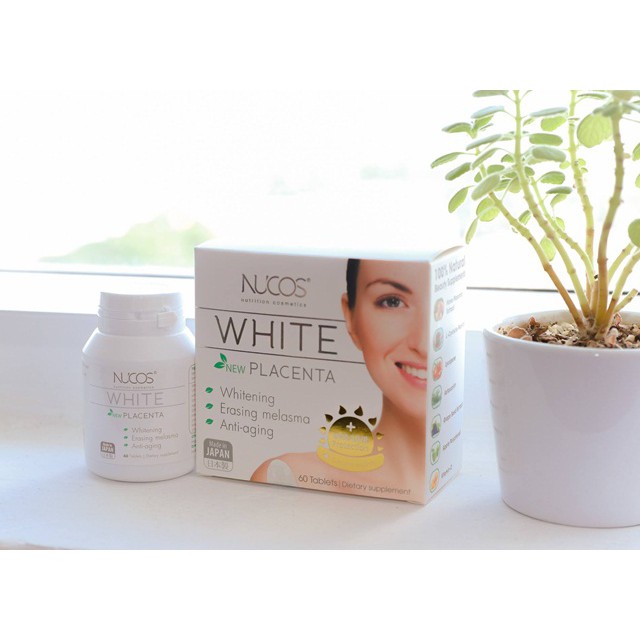 Nucos White 60 viên - giảm nám, giảm tàn nhang, trắng da