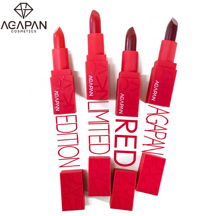 [Red Limited Edition] Agapan R23 Pit A Pat Mattle Lipstick + tặng ví bóp đựng tiền xu họa tiết Doreamon