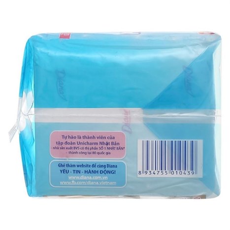 Băng vệ sinh Diana Sensi Cool Fresh siêu mỏng cánh 20 miếng
