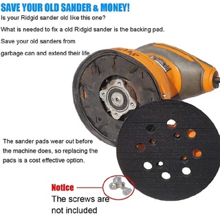 New 125mm Replacement Sanding Base Backing Pad 8-Hole Orbital Sander For Ryobi