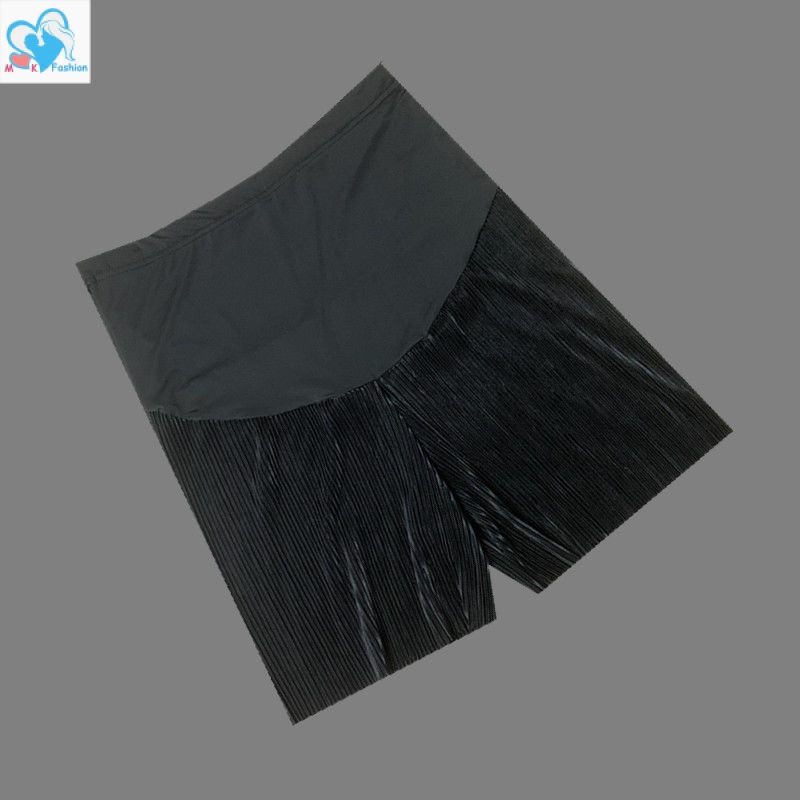 Ready Stock Quần ngắn ống rộng Plus size Cho Mẹ Bầu 40-100KG