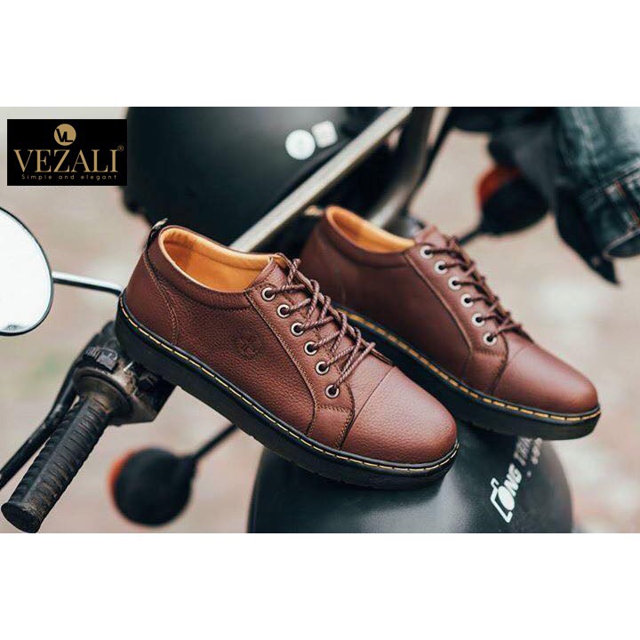 Giày dr marten nam da bò thật 100% TUXILO giày da nam cao cấp da thật đế đúc cao su siêu bề bỉ chất nam tính TX07