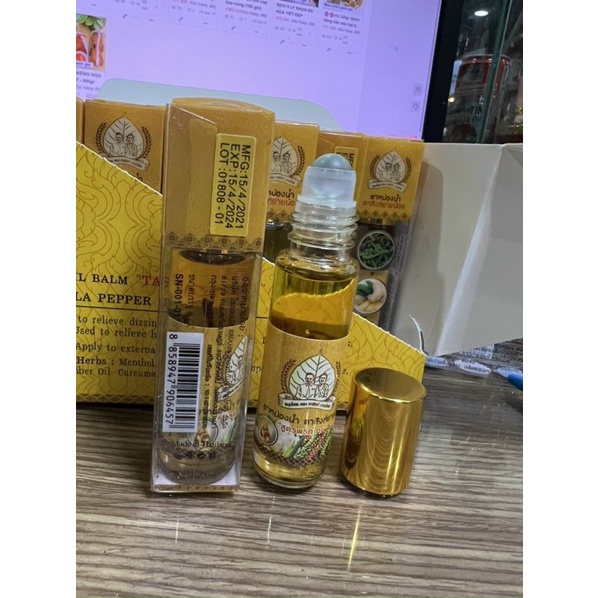 Dầu lăn Thái Lan chiết xuất từ tiêu gừng - Nội địa Thái Lan chính hãng 100%