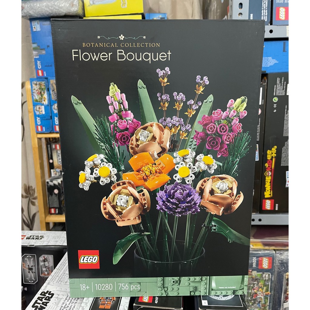LEGO 10280 - Creator Expert - Flower Bouquet - Hoa trưng bày trang trí bằng Lego