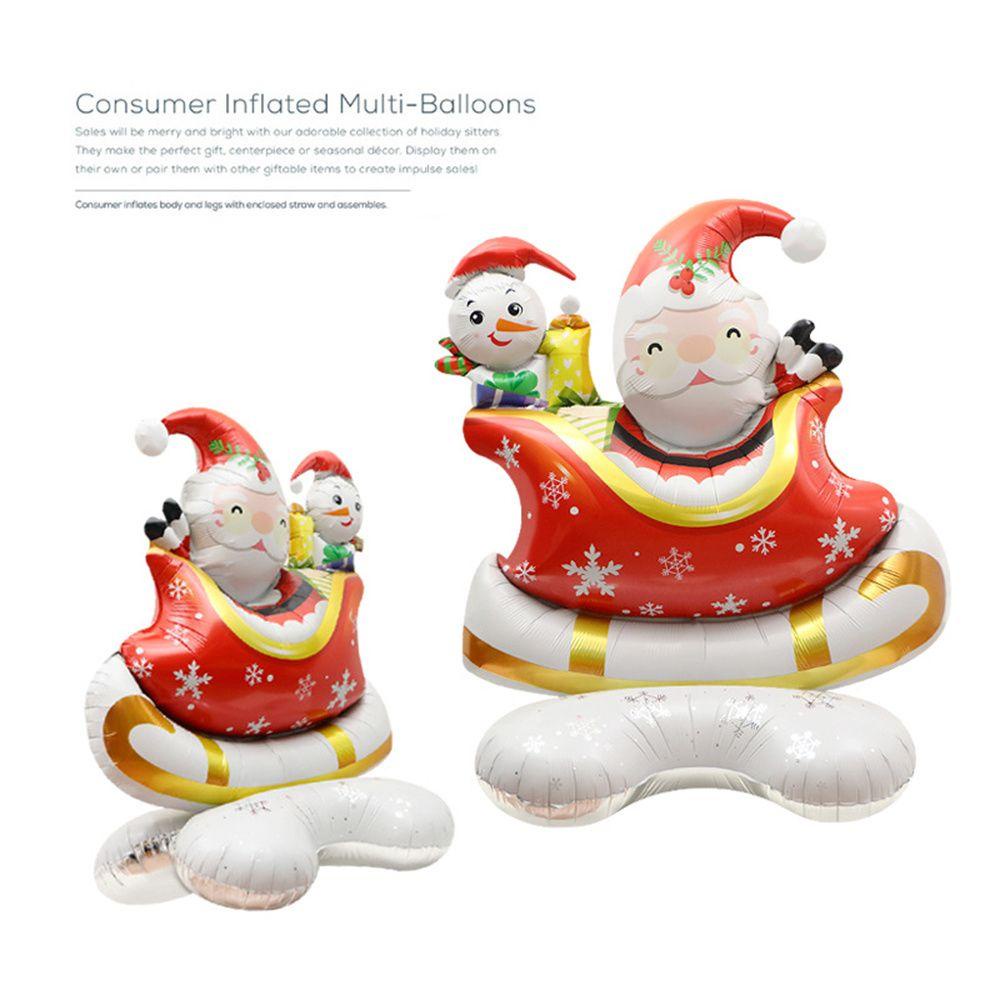 Bong Bóng Lá Nhôm Hình Ông Già Noel Trang Trí Giáng Sinh