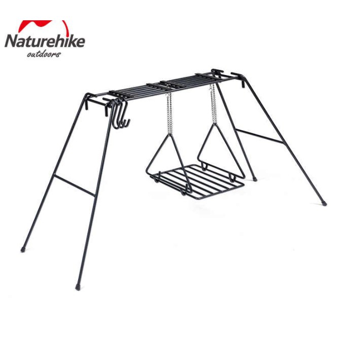 Giá Treo Nồi Dã Ngoại Đa Năng Ngoài Trời Naturehike Chịu Tải Trọng và Nhiệt Độ Cao Có Móc Treo NH20SK012