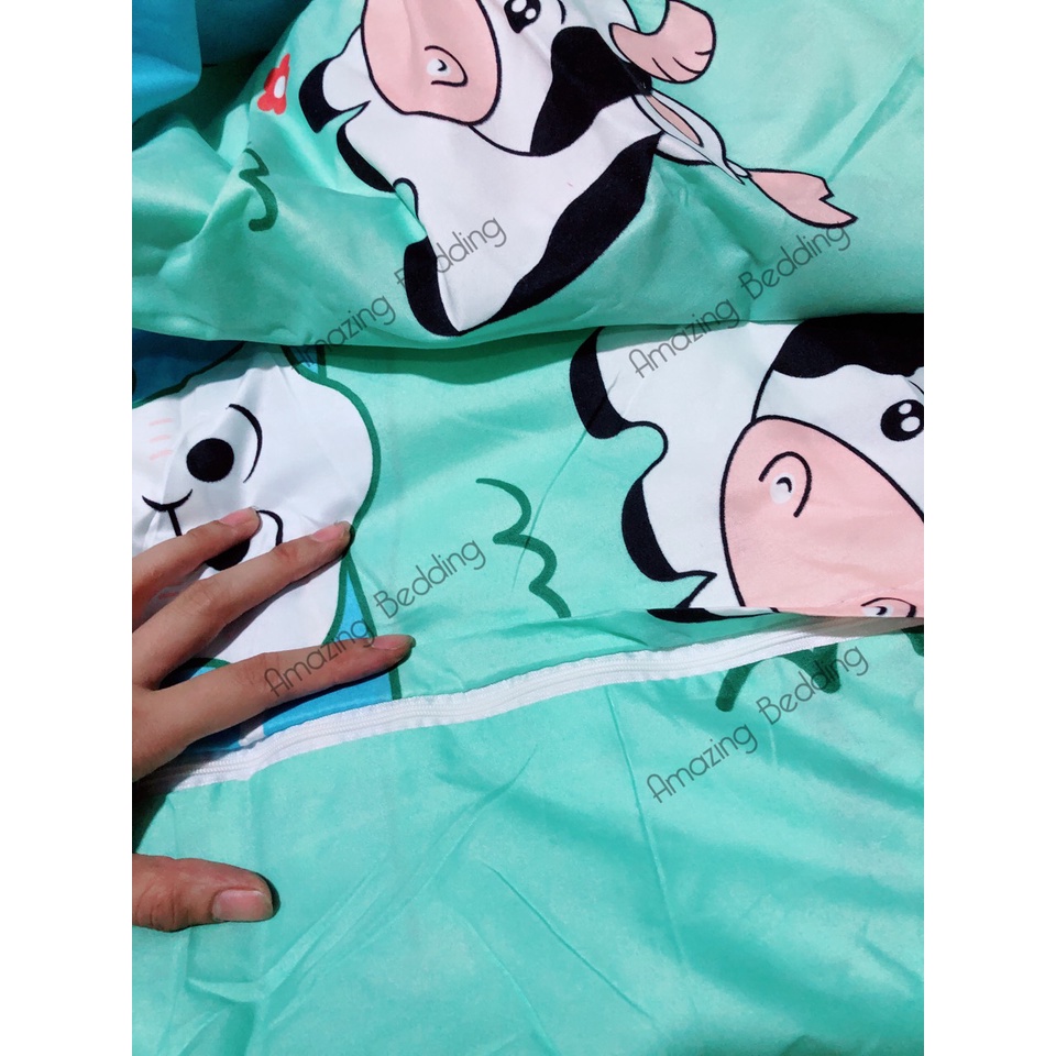 Vỏ chăn trơn cotton poly nhiều màu sắc (được chọn mẫu)