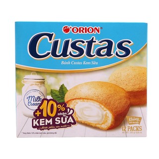 BÁNH CUSTAS KEM SỮA ORION 282G (12 CÁI)