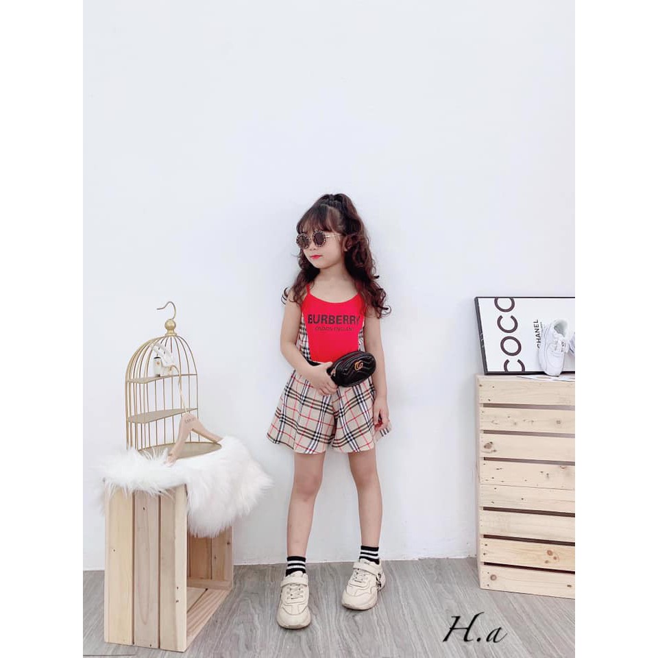 Bộ 2 dây BB quần giả váy độc lạ cho bé gái - B2DBU2