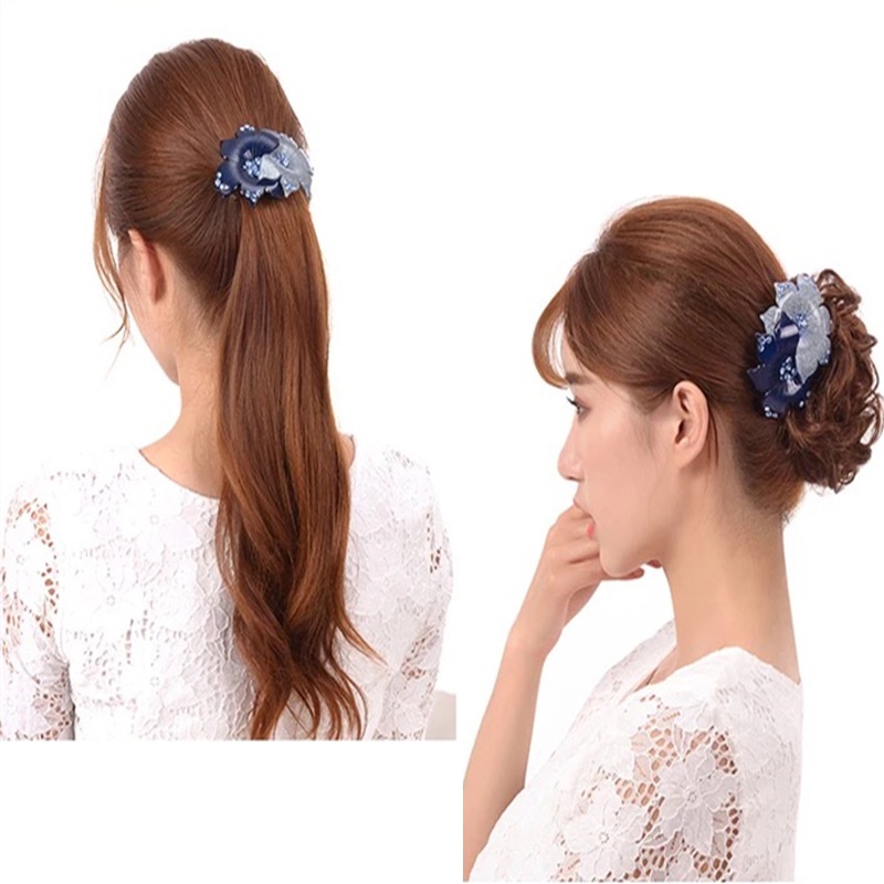 Kẹp Tóc Hình Hoa Đính Đá Lấp Lánh Thời Trang Cho Nữ