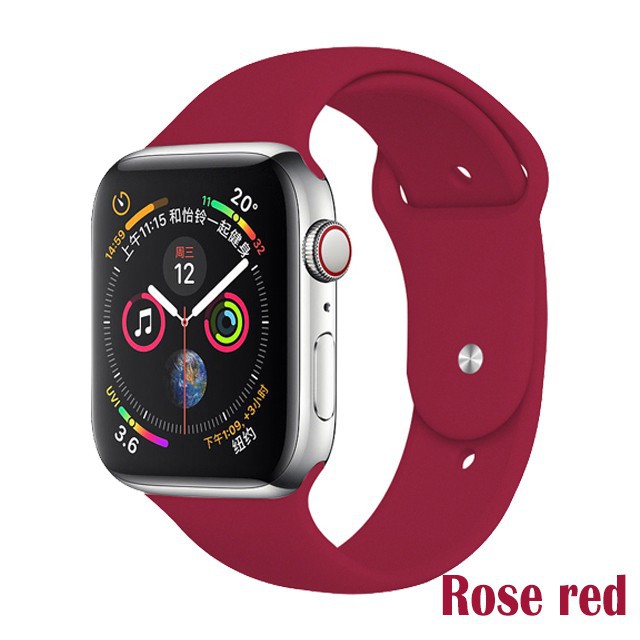 Silicone Strap for series Apple Watch 6 / SE /5/4/3/2/1 Band For 38mm 40mm 42mm 44mm Sports Silicone Strap