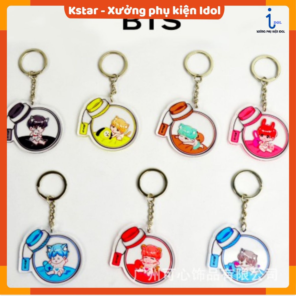 Móc khoá chibi Bangtan