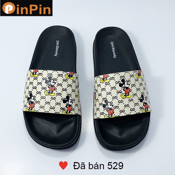 Dép nam quai ngang Mickey PinPin chất liệu eva đa năng nhẹ đế chống mòn trơn trượt không thấm nước - dw202