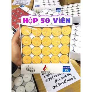 [CHỌN MÀU] Nến tealight hộp 50 viên cháy 2H, cháy 3-4H