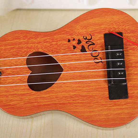 [Đàn Ghita Nhựa Cho Bé - Đàn Ukulele Mini Giả Gỗ