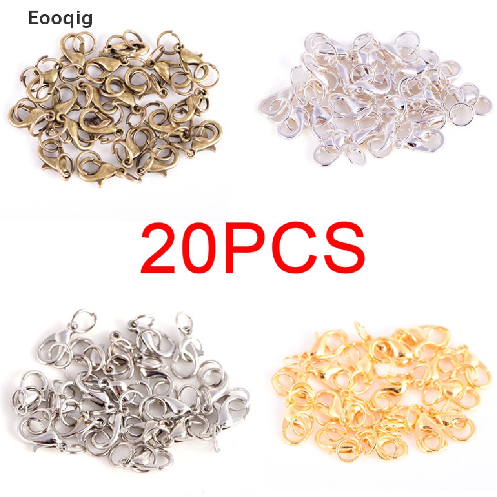 Bộ 20 móc kẹp càng cua bằng hợp kim dùng làm đồ trang sức thủ công