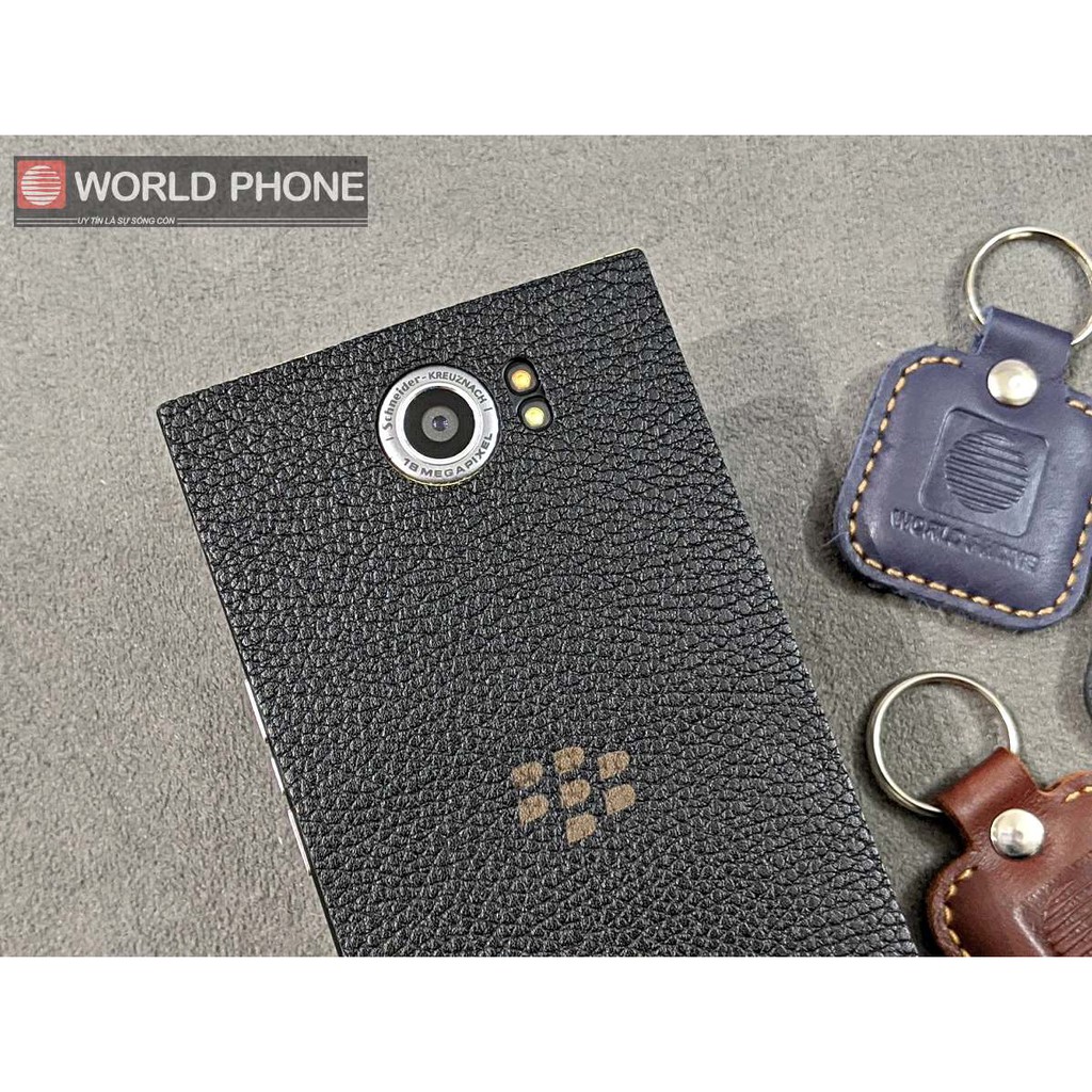 Miếng dán da Blackberry BB Priv, Dán da bò thật mặt lưng làm thủ công