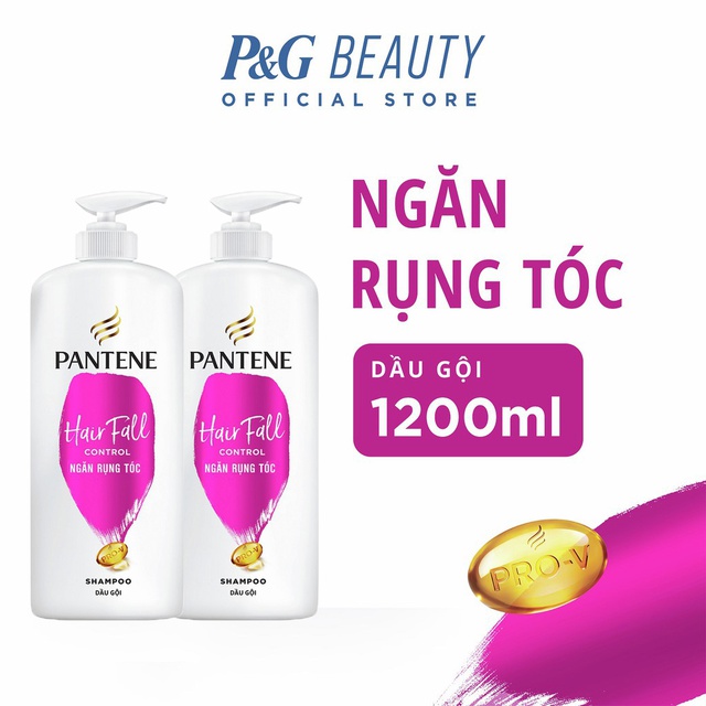 Combo 2 chai Dầu gội pantene chai 1200ml Ngăn Rụng Tóc/Chăm Sóc Tóc Hư Tổn/Mượt Mà