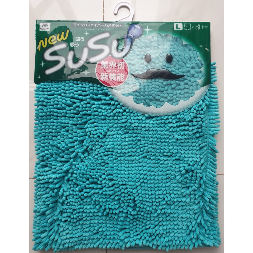 THẢM CHÙI CHÂN NHÀ TẮM CAO CẤP SUSU- SAN HÔ SỢI MICROFIBER SIÊU THẤM HÚT-CONDOR-SIZE LỚN 50X80CM