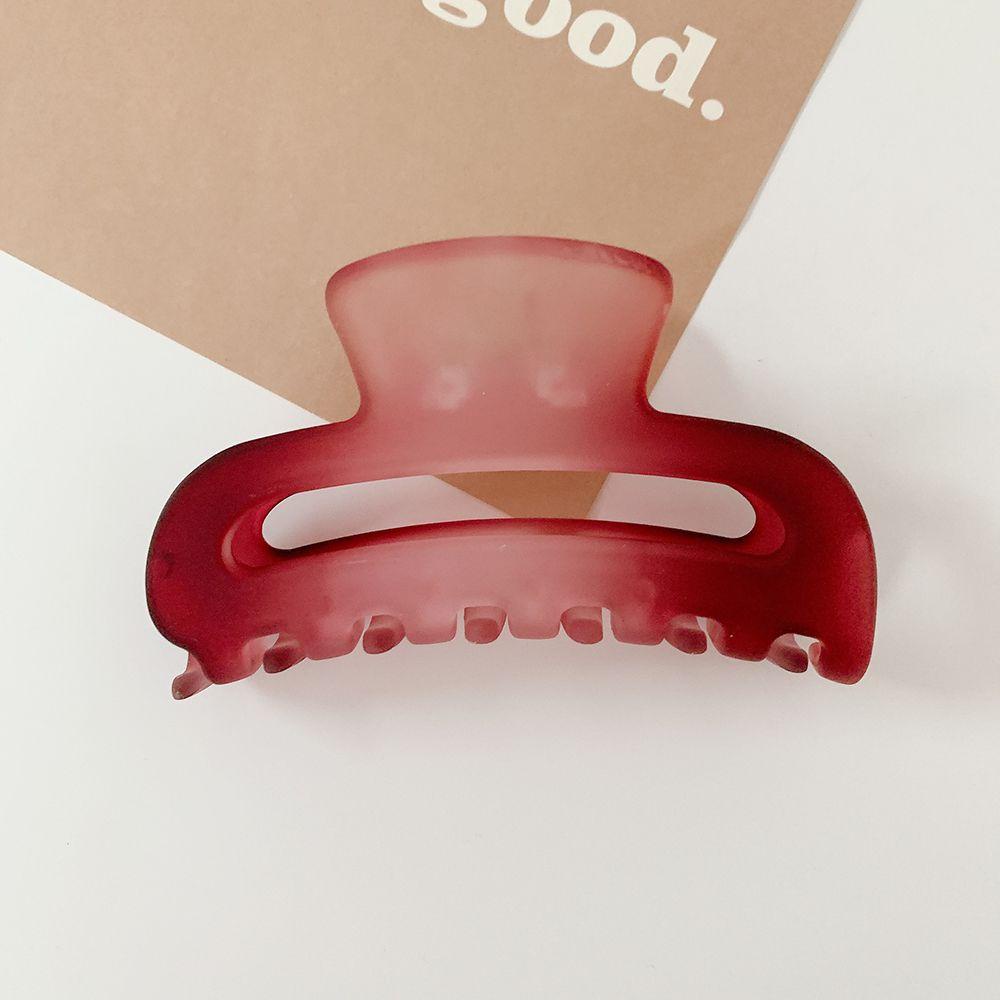 NICKOLAS Kẹp Tóc Càng Cua Hình Bán Nguyệt Màu Gradient Đơn Giản Cho Nữ