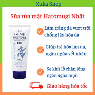 Sữa rửa mặt hatomugi naturie hạt ý dĩ 130g- hàng nội địa nhật bản