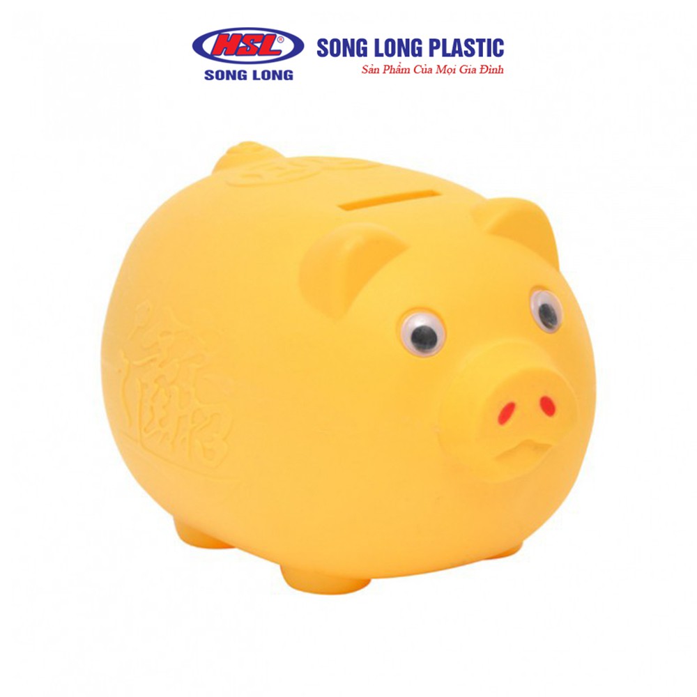 Lợn nhựa tiết kiệm tiền cho bé size trung Song Long Plastic