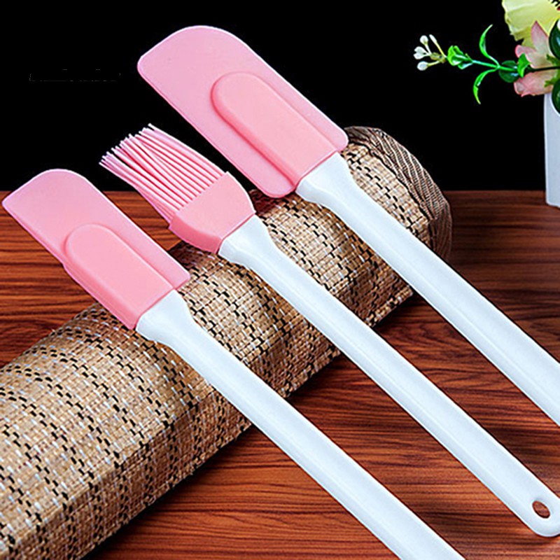 Set 3 Muỗng Silicone Trộn Kem Làm Bánh Tiện Dụng