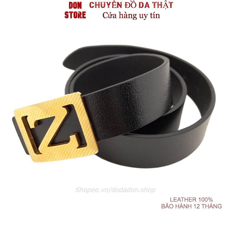Thắt Lưng Thời Trang Nam Cao Cấp Cá Tính Chất Liệu Da Bò Thật 100% (Full Hộp + BH 12 Tháng)