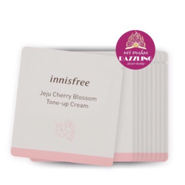 Combo 10 Gói Sample Kem Anh Đào Nâng Tone Da Innisfree Tone Up Cream