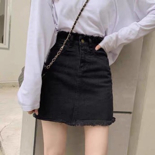 Chân váy kaki ôm lưng cao