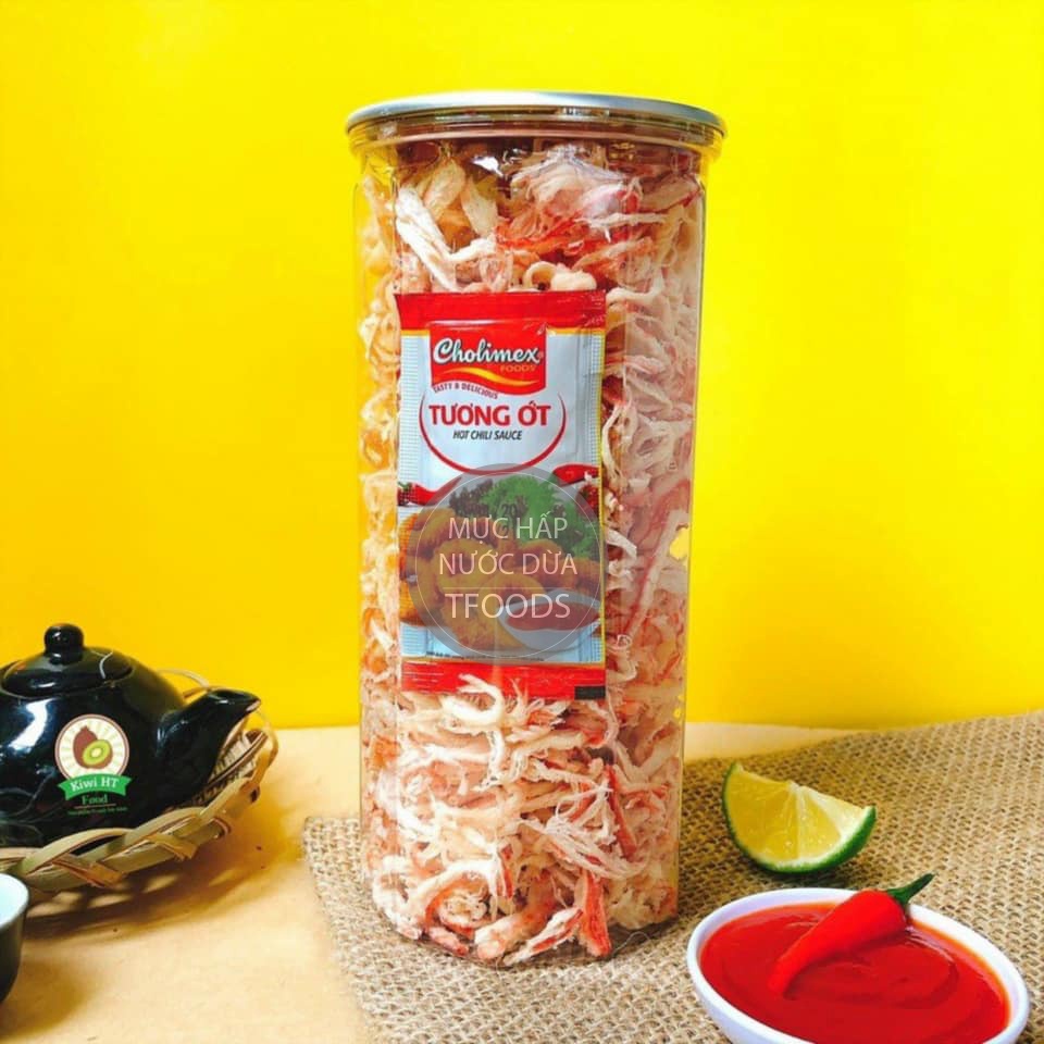 [FREESHIP] TỪ ĐƠN 50K - Mực Khô Hấp Nước Cốt Dừa Xé Sợi 300g - Ngon ngọt, đậm vị | BigBuy360 - bigbuy360.vn