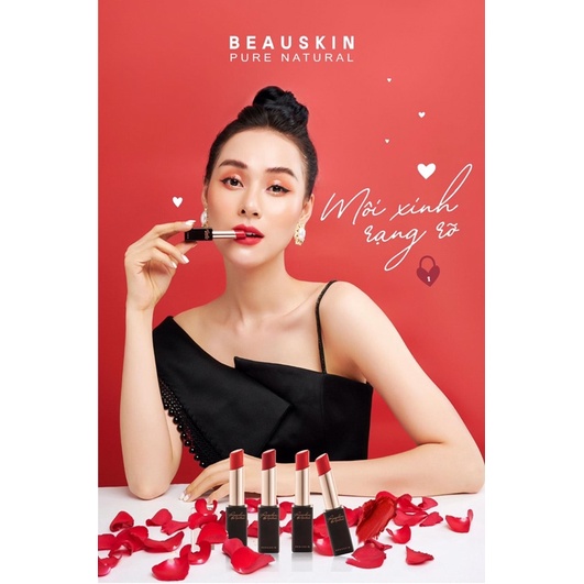 Son siêu lì, màu đẹp Beauskin Rosedew Matte Creamy Lipstick