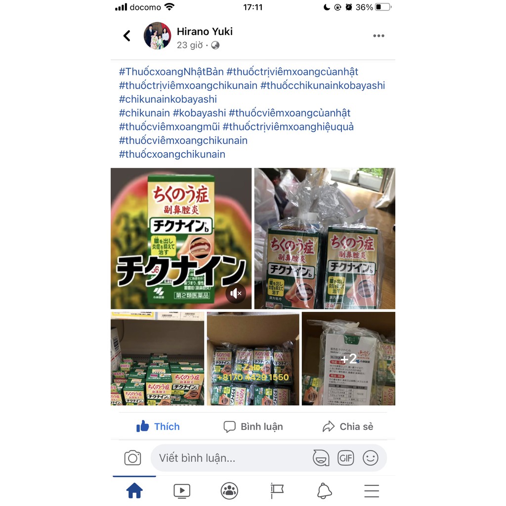 Viên Xoang Chikunain 224 Viên Kobayashi Nhật Bản