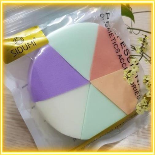 6 Miếng bông tán kem nền, mút trang điểm đánh kem lót nền, đánh phấn ướt cao cấp SIDUMI - SDM LN 160,161