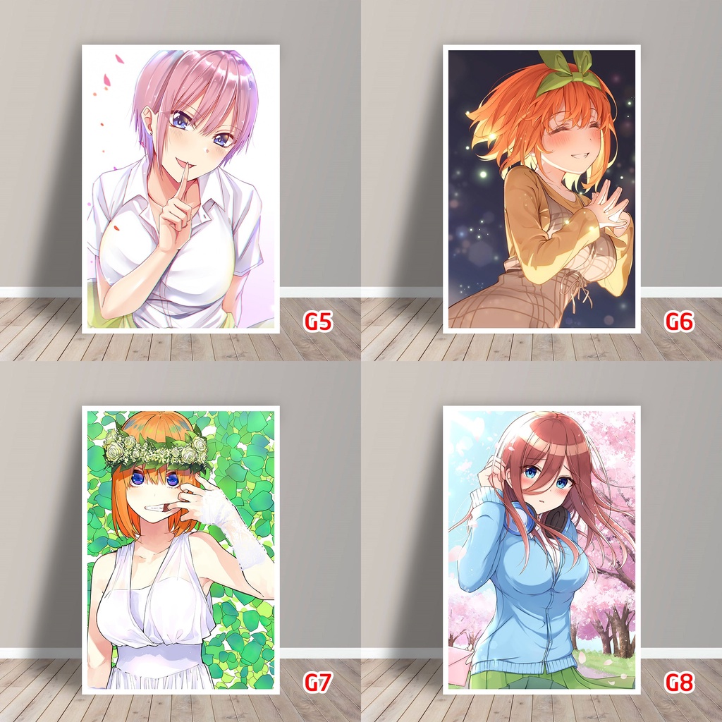 Tấm Postcard Cao Cấp Anime Gotoubun no Hanayome