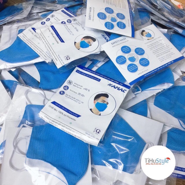 [SẴN HÀNG, 1 BỌC 1 CÁI] Khẩu trang vải 3 lớp AMAC kháng khuẫn đã kiểm định, chống tia UV,  - Tái sử dụng 20 lần | BigBuy360 - bigbuy360.vn