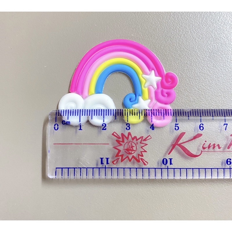 Cầu vồng nhựa trang trí bánh kem
