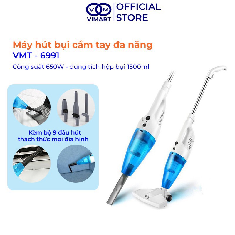 Máy hút bụi cầm tay Yangzi máy hút bụi gia đình đa năng kèm 9 đầu hút sử dụng cho mọi địa hình_Lovelife