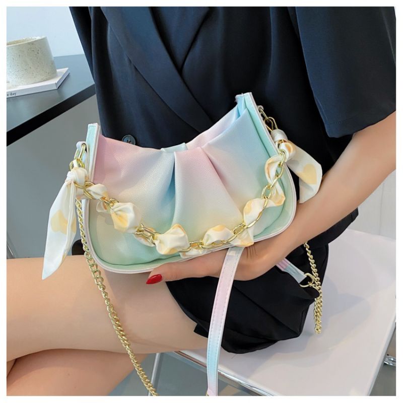 Túi xách nữ đẹp đeo chéo kẹp nách nữ đeo vai phối nơ da pu phong cách hàn quốc đi chơi thời trang cao cấp giá rẻ