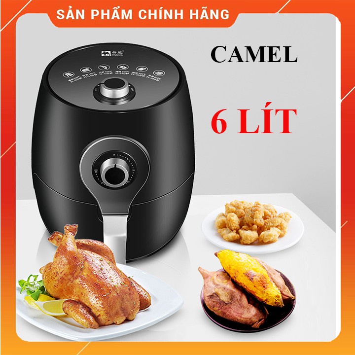 Nồi Chiên Không Dầu Camel 6L Giúp Giảm Mỡ Tốt Cho Sức Khỏe - Hàng Nội Địa Trung Chính Hãng Chất Lượng Cao