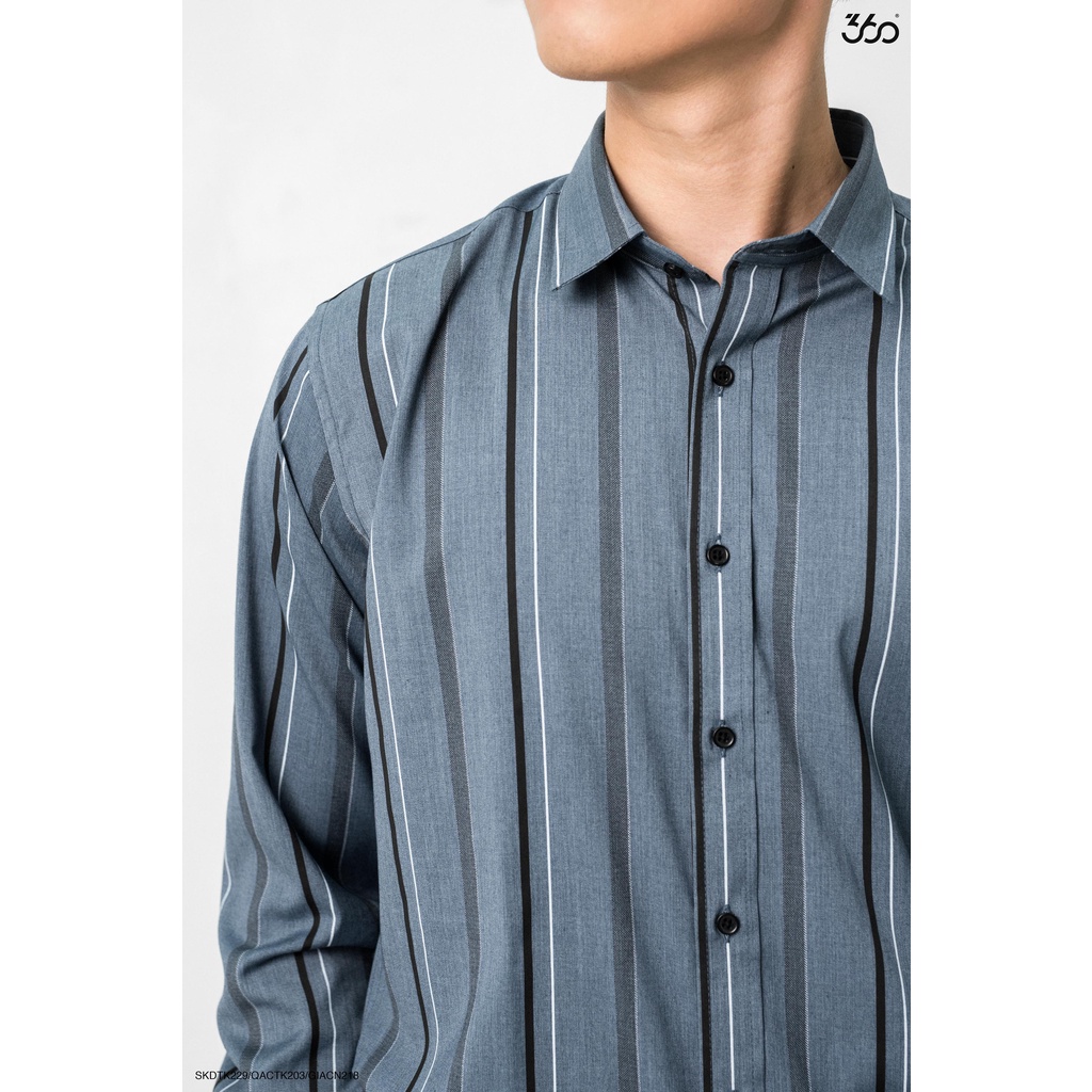 Áo sơ mi kẻ sọc cổ bẻ local brand 360Boutique chất liệu cao cấp - SKDTK229 | BigBuy360 - bigbuy360.vn