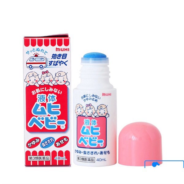 Lăn muỗi đốt Muhi 40ml cho bé từ 6 tháng tuổi