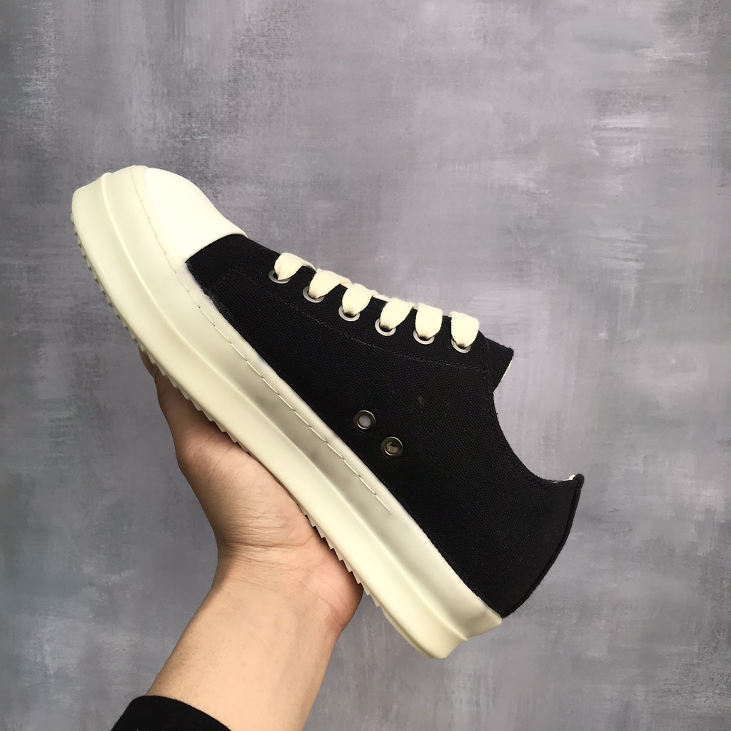 Giày thể thao,Giày sneaker,Giày 𝐫𝐢𝐜𝐤 𝐨𝐰𝐞𝐧, RO thấp cổ đế thơm vani