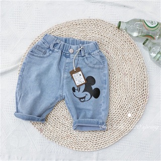 Quần Bò lửng MICKEY - 2 MÀU - MẪU MỚI